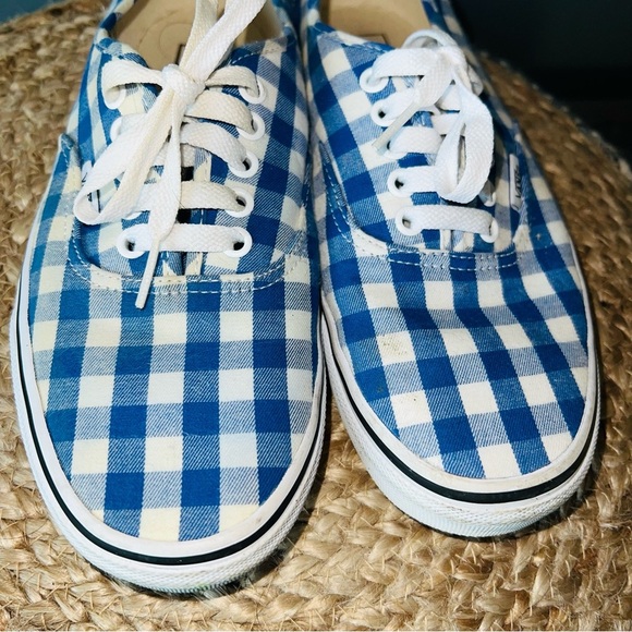 Vans Gingham Checked Lace Up Sneakers - Picture 2 of 7